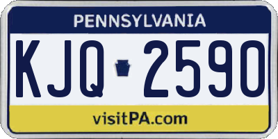 PA license plate KJQ2590