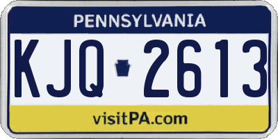 PA license plate KJQ2613