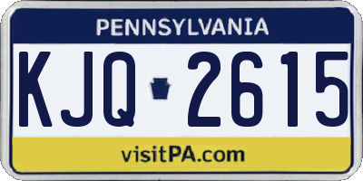 PA license plate KJQ2615