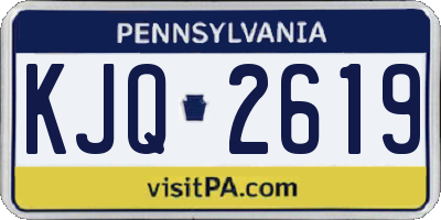 PA license plate KJQ2619