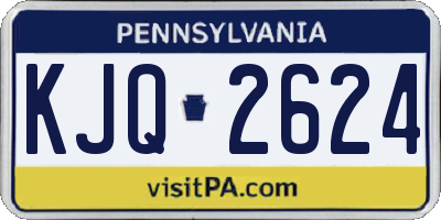 PA license plate KJQ2624