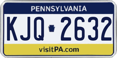 PA license plate KJQ2632