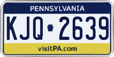 PA license plate KJQ2639