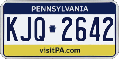 PA license plate KJQ2642