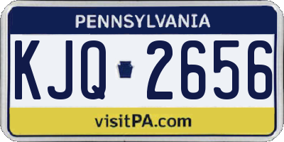 PA license plate KJQ2656