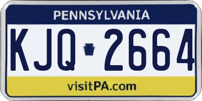 PA license plate KJQ2664