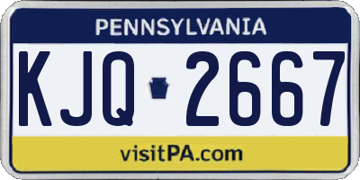 PA license plate KJQ2667
