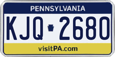 PA license plate KJQ2680