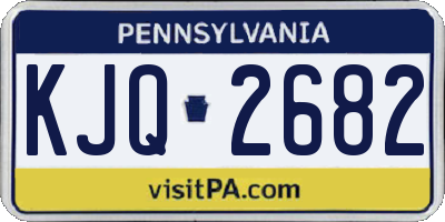 PA license plate KJQ2682