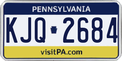 PA license plate KJQ2684