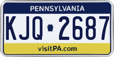 PA license plate KJQ2687