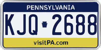 PA license plate KJQ2688