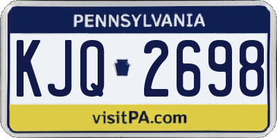 PA license plate KJQ2698