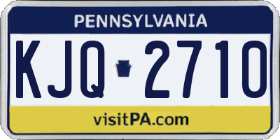 PA license plate KJQ2710