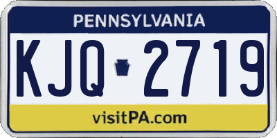 PA license plate KJQ2719