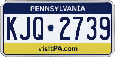 PA license plate KJQ2739