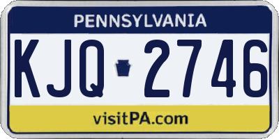 PA license plate KJQ2746