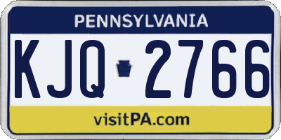 PA license plate KJQ2766