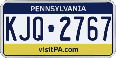 PA license plate KJQ2767