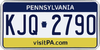 PA license plate KJQ2790