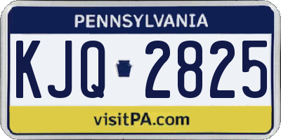 PA license plate KJQ2825