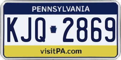 PA license plate KJQ2869