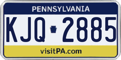 PA license plate KJQ2885