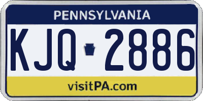 PA license plate KJQ2886
