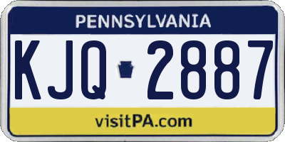 PA license plate KJQ2887