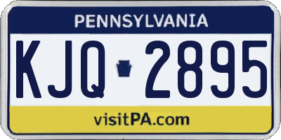 PA license plate KJQ2895