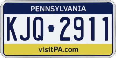 PA license plate KJQ2911