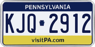 PA license plate KJQ2912