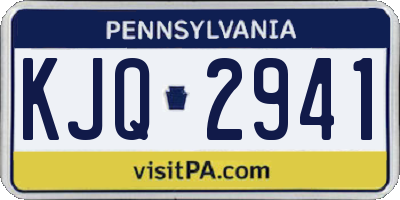 PA license plate KJQ2941