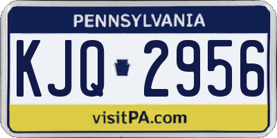 PA license plate KJQ2956