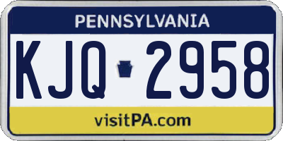 PA license plate KJQ2958