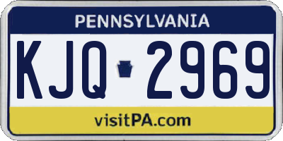 PA license plate KJQ2969