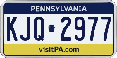 PA license plate KJQ2977