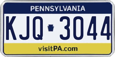 PA license plate KJQ3044