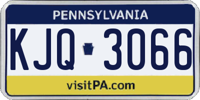 PA license plate KJQ3066