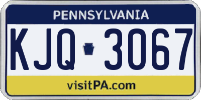 PA license plate KJQ3067
