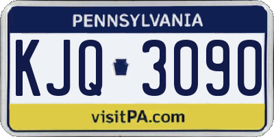 PA license plate KJQ3090
