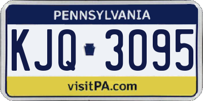 PA license plate KJQ3095