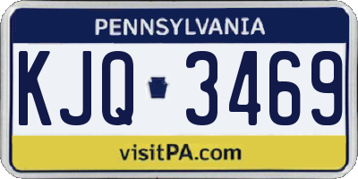 PA license plate KJQ3469