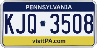 PA license plate KJQ3508