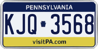 PA license plate KJQ3568