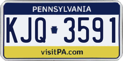 PA license plate KJQ3591