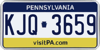 PA license plate KJQ3659