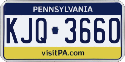 PA license plate KJQ3660