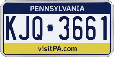 PA license plate KJQ3661
