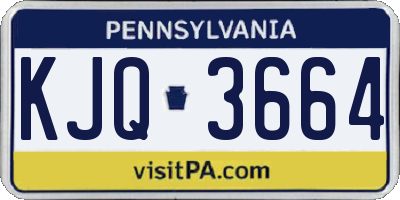 PA license plate KJQ3664